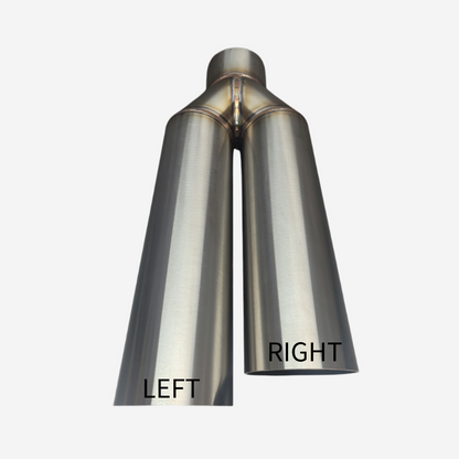 Slash Cut Staggered Shotgun Exhaust Tip